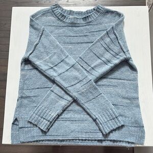 a.n.a Blue Crew Neck Sweater Classic Knit
